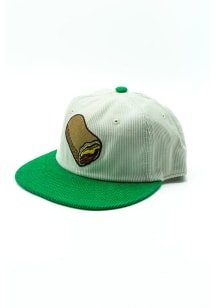 Omaha Storm Chasers 2T Runzas Logo Corduroy 5-Panel Adjustable Hat - White