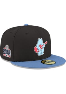 New Era Chicago Cubs Mens Black 2T Electric Bear 2016 World Series Side Patch 59FIFTY Fitted Hat