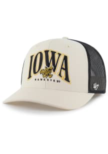 47 Iowa Hawkeyes Retro Drawbridge Trucker Adjustable Hat - Natural