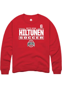 Nette-Nina Hiltunen Ohio State Buckeyes Mens Red NIL Stacked Box Player Crew