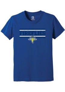Summit Sportswear Columbia Fireflies Youth Blue Double Bars Short Sleeve T-Shirt