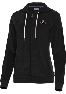 Antigua Georgia Bulldogs Womens Navy Blue Favorite Long Sleeve Full Zip Jacket
