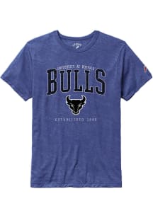 Buffalo Bulls Blue Victory Falls Puff Arch Mascot Short Sleeve Fashion T Shirt