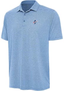 Antigua Chicago Cubs Mens Light Blue Scheme Short Sleeve Polo