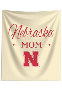 Nebraska Cornhuskers Mom 50x60 Tapestry Blanket