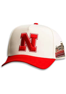 Woodn Grail Nebraska Cornhuskers Stadium Patch Adjustable Hat - Cream