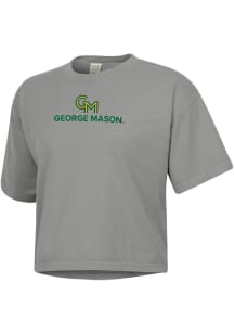 ComfortWash George Mason University Womens Grey Boxy Short Sleeve T-Shirt