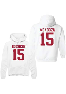 Fernando Mendoza Indiana Hoosiers Mens White Football Name and Number Player Hood