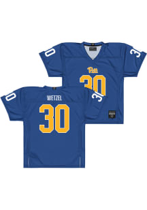John Wetzel  Campus Ink Pitt Panthers Blue NIL Football Jersey