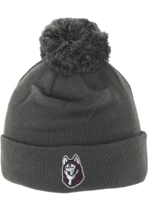 Zephyr Bloomsburg University Huskies Grey Pom Mens Knit Hat