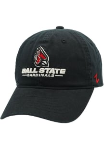 Zephyr Ball State Cardinals Scholarship Adjustable Hat - Black