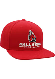 Zephyr Ball State Cardinals Red Z11 Mens Snapback Hat
