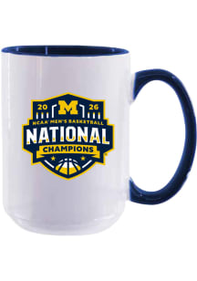 Michigan Wolverines 2026 National Champs15oz Inner Color Ceramic Mug - White