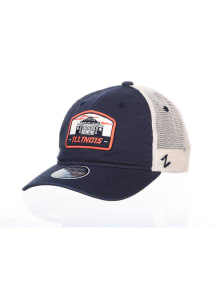 Zephyr Illinois Fighting Illini Prom Meshback Adjustable Hat - Navy Blue