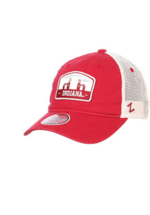 Zephyr Indiana Hoosiers Prom Meshback Adjustable Hat - Crimson