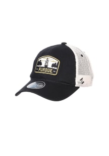 Zephyr Purdue Boilermakers Prom Meshback Adjustable Hat - Black