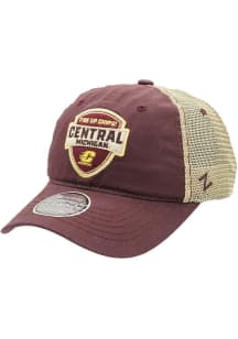 Zephyr Central Michigan Chippewas Dunbar Adjustable Hat - Maroon