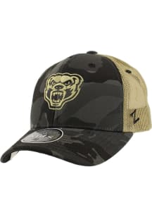 Zephyr Oakland University Golden Grizzlies Black Lil Smokey Youth Adjustable Hat