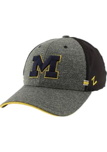 Zephyr Michigan Wolverines Mens Black 1st and Goal Flex Hat