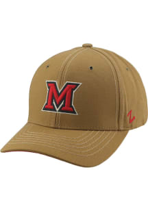 Zephyr Miami RedHawks Handyman Adjustable Hat - Brown