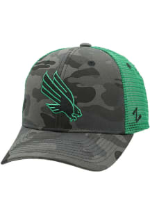 Zephyr North Texas Mean Green Black Lil Smokey Youth Adjustable Hat