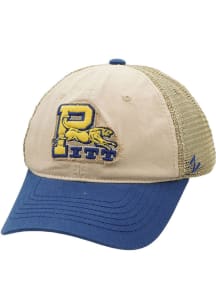 Zephyr Pitt Panthers Memorial Field Adjustable Hat - Ivory