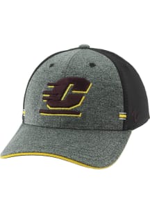 Zephyr Central Michigan Chippewas Mens Black 1st and Goal Flex Hat
