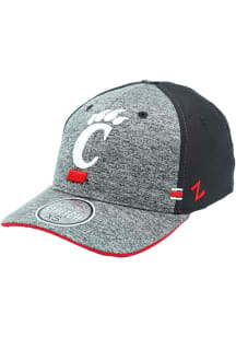 Zephyr Cincinnati Bearcats Mens Black 1st and Goal Flex Hat