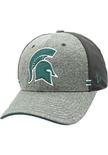 Zephyr Michigan State Spartans Mens Black 1st and Goal Flex Hat
