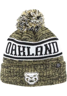 Zephyr Oakland University Golden Grizzlies Black Kiona Mens Knit Hat