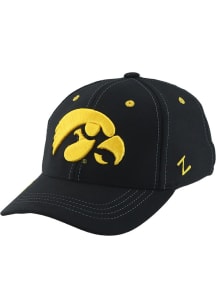 Zephyr Iowa Hawkeyes Mens Black Back Yard Fitted Fitted Hat
