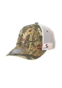 Zephyr Arizona State Sun Devils Trucker Meshback Adj Adjustable Hat - Green