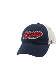 Zephyr Arizona Wildcats Cursive Trucker Meshback Adj Adjustable Hat - Blue
