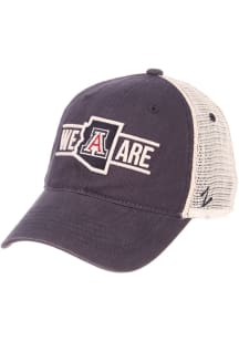 Zephyr Arizona Wildcats Script Trucker Meshback Adj Adjustable Hat - Blue