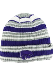 Zephyr K-State Wildcats Purple Striped Cuffed Knit Mens Knit Hat