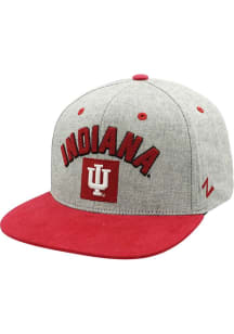 Zephyr Indiana Hoosiers Grey Highcut Mens Snapback Hat