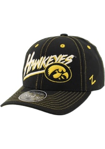 Zephyr Iowa Hawkeyes Black Upstart Youth Adjustable Hat
