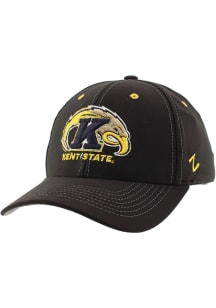 Zephyr Kent State Golden Flashes Mens Black Backyard Flex Hat