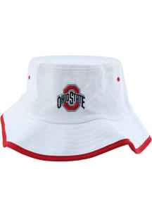 Zephyr Ohio State Buckeyes White CSTM Bucket Mens Bucket Hat