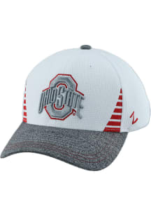 Zephyr Ohio State Buckeyes Mens White ZH Flex Hat
