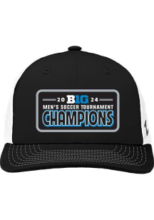 Zephyr Ohio State Buckeyes 2024 Big Ten Mens Soccer Champions Trucker Adjustable Hat - Black
