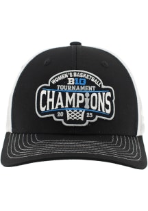 Zephyr UCLA Bruins 2025 Big Ten Womens Basketball Tourney Champs LR Dakota Adjustable Hat - Black