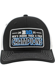 Zephyr Oregon Ducks 2025 Big Ten Mens Indoor Track & Field Champs LR Dakota Adjustable Hat - Black