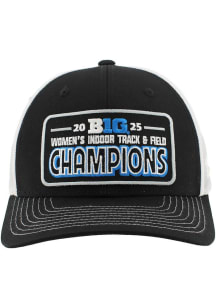 Zephyr Oregon Ducks 2025 Big Ten Womens Indoor Track & Field Champs LR Dakota Adjustable Hat - Bla..