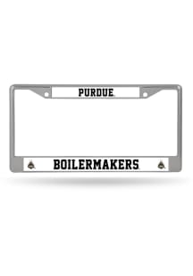 Purdue Boilermakers Premium Chrome License Plate Frame - Silver