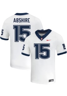 Cameron Abshire  Nike UConn Huskies White NIL Name And Number Football Jersey