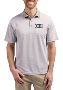 Cutter and Buck Big 12 Ash Virtue Eco Pique Micro Stripe Big and Tall Polo