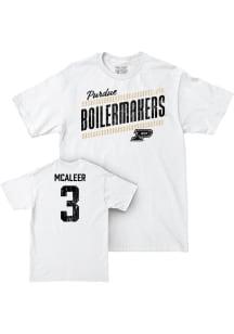 Ryan McAleer Purdue Boilermakers Youth White NIL Slant Player Tee