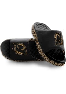 New Jersey Devils Black Cheetah Dip Womens Shoes