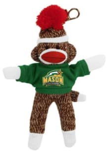 George Mason University 4 Inch Sock Monkey Keychain - Green